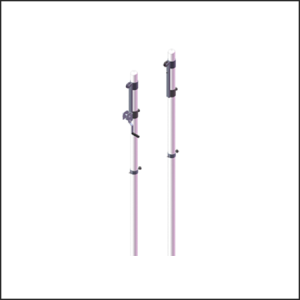 JGO. POSTES MULTIDEPORTE DE 80 PARA ANCLAR con cabestrante- EPM003